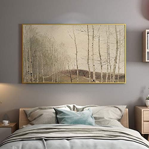 BKSTJ Ръчно Рисувани Пейзаж Дърво на Картина с маслени Бои Модерен Платно Стенно Изкуство за Хол Спалня Офис Коридора на Хотела