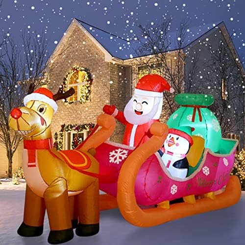 8-Подножието Гигантски Коледни Надуваеми Декорация На Открито Коледни Надуваеми изделия с Led Крушки за Празнична Дворно Декор Коледни Коледни