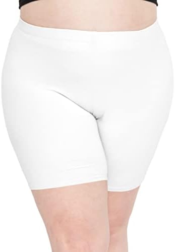 Байкерские къси панталони за жени | Дамски Спортни шорти за тренировки | Памук | Малки - 5X