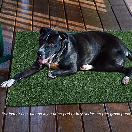 GLOBREEN Изкуствена трева за Кучета 28 X 18, на Голяма Поляна за Приучения Кученца, за да Гърненце, Множество Изкуствена Трева за домашни