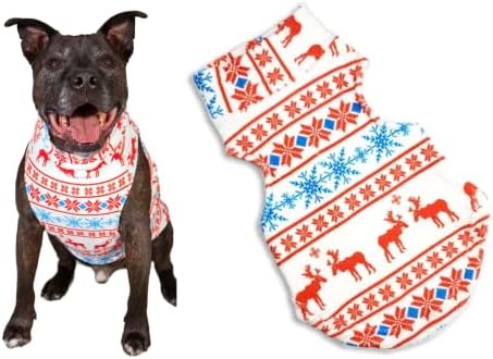 Руно за кучета с елени в ретро стил, Коледна Пижама за кучета, Супер Мека Руното яке с двустранната еластичност, Сладък Празничен дизайн