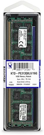 Kingston 16 GB 1333 Mhz DDR3 PC3-10666 Reg ECC Четырехъядерная Низковольтная памет X8 за отделните сървъри Dell KTD-PE313Q8LV/16G
