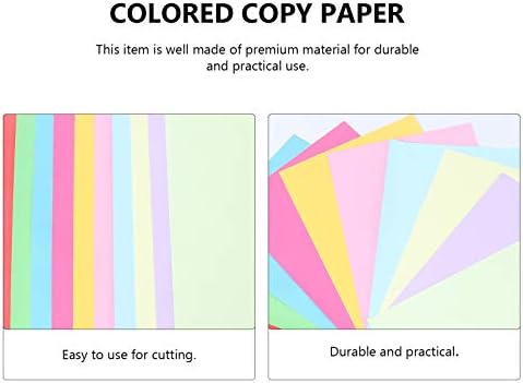 EXCEART 100ШТ Листове хартия за Оригами Цветна Хартия за Оригами Квадратна Хартия за Бродерия за Начинаещи Обучение и Училищните