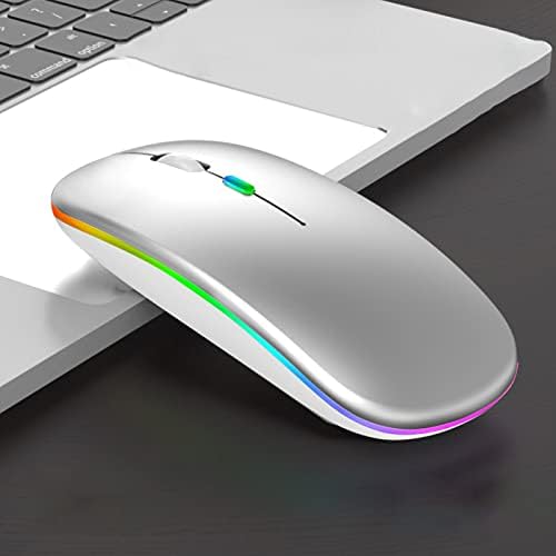 Безжична Мишка С 2.4 G Bluetooth-Съвместими led Компютърна Мишка, Ергономична Детска мишка, USB, Безшумни Оптична Мишка ABS с USB-приемник