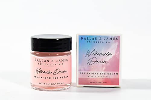 Универсален крем за кожата около очите Dallas & James Skincare Co. Watermelon Dream: изсветлява, изглажда бръчките, дълбоко
