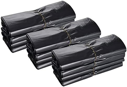 NUOBESTY Торби за боклук за Еднократна употреба Черни, с завязками на дръжките Кухненски Малки Пластмасови за Жилетка Сгъстено