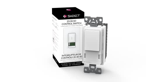 Превключвател за управление на Swidget 20-40-60 - Устройство за smart home - Платформа Smart Switch - Съвместима с инкрустации