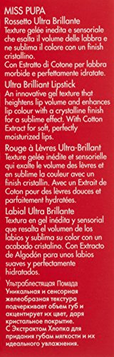 Червило Pupa Milano Miss Milano - Кремаво, Ультрапигментированный цвят за устни - Хранителна формула на Червило с ефект на Кристали