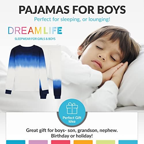 Пижамный комплект За момчета US Angels - Мека Облегающая Пижами За момчета - За деца с дълъг ръкав, Размер 2-7
