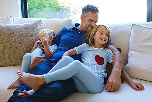 Пижама с къси ръкави за Деня на бащата KicKee Pants, Комплект от две части, За деца