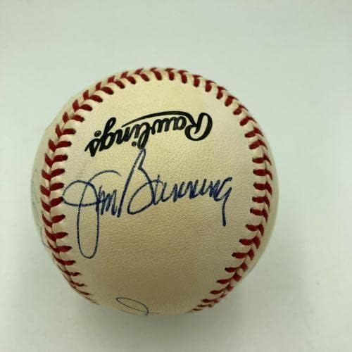 Питчеры Sandy Koufax Perfect Game Подписали Договор с Националната купа Бейзбол JSA COA - Бейзболни топки с Автографи