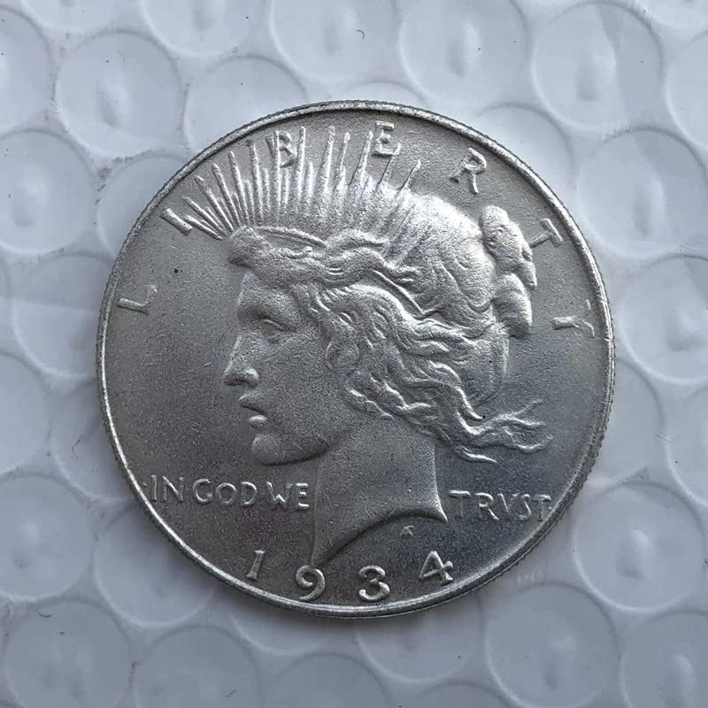 Американските монети 1934-Те години, Месинг, със сребърно покритие, Старинни Занаяти, Колекция от Чуждестранни Възпоменателни монети