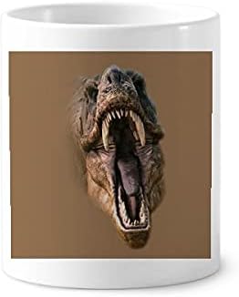 Динозавър Тиранозавър Рекс Rex Отваря Устата С Четка За Зъби На Писалка Притежател Чаша Керамична Поставка За Чаша За Моливи