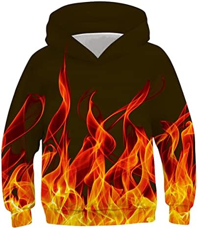 UNICOMIDEA/ Пуловер с 3D Принтом за Момчета и Момичета, Hoody, Детски Блузи с качулка и джоб за деца от 6 до 16 години