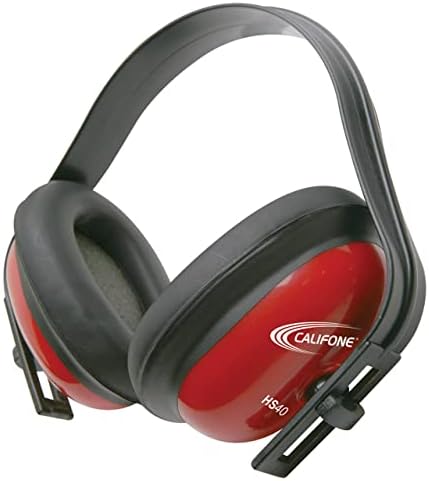 Защитно устройство за слуха Califone HS40 Hearing Safe, Здрав полипропилен каишка за главата, Регулируема лента за глава, Амбушюры