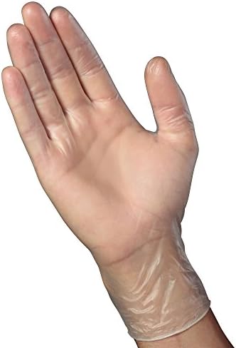 Ръкавици за еднократна употреба Mr Clean без латекс с белезници от мъниста, 100 бр. /компл. Винил 100 карата, Един размер, Прозрачен,