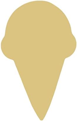 Силует във формата на рожка за Сладолед От Незаконченного Дърво Летен Декор За Парти аксесоари за Врати Закачалка МДФ Форма на Платно Стил