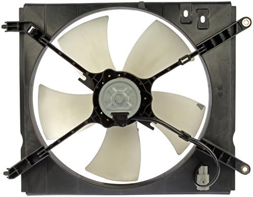 Вентилатор за охлаждане на двигателя Dorman 620-542 в събирането, Съвместими с някои модели на Toyota, Черен