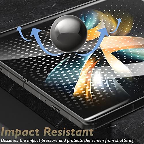 (3 опаковки) Orzero Съвместима за Samsung Galaxy Z Fold 4 5G Вътрешно защитно фолио от TPU (без стъкло), с висококачествена мека