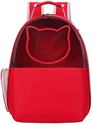 ADKHF Чанта за носене на открито, Чанта за домашни любимци, Раница за носене на ръка, Дишаща Преносима Пътна Прозрачна чанта (Цвят:
