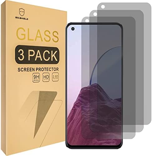 Защитно фолио Mr.Щит [3 опаковки] за защита на екрана OnePlus Nord N20 5G [Закалено стъкло] [Защита от шпионски] с замяна на доживотна