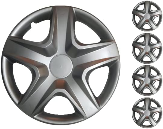 Комплект Copri от 4 Джанти накладки 16 Инча Сребрист цвят, Защелкивающихся на Ступицу, подходящ За Nissan Sentra Altima Versa Note