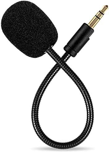 Преносимото Слот микрофон AKKE, Съвместим с жак Razer Electra V2 3,5 мм, Свалящ се Микрофон Стрела с Шумопотискане, Съвместима с игрални