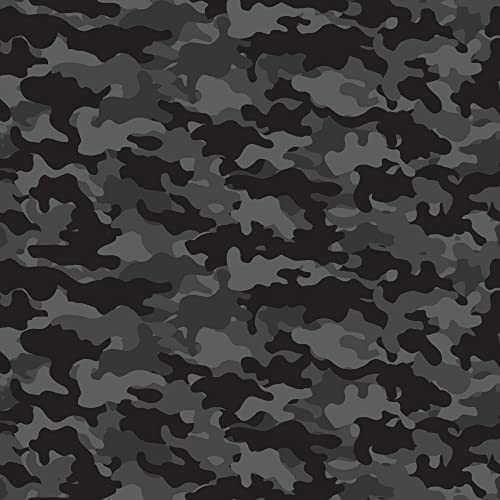 Черно армейски Камуфляжный Винил Перманентен лепило Camouflage Рибка Пакет Листа 12x12 Работи с всички резаками Занаятите (1, 5C4)