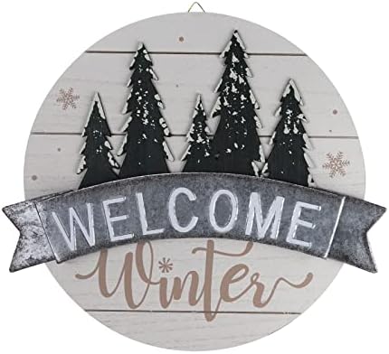 Зимна посрещат с табела Sfozstra, Декоративна посрещат с табела на входната врата: Добре дошли през Зимата, В чест на настъпването