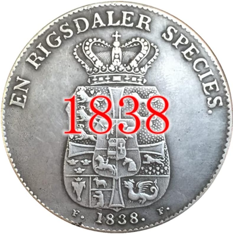 13 Различни Дати Датски Медни монети със сребърно покритие Антични Монети Чуждестранни Възпоменателни монети, Монети, Занаяти
