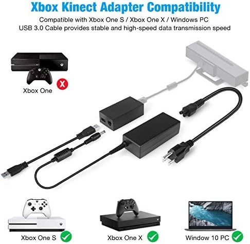 Адаптер Oussirro Kinect за X-Box One S/X-Box One X и Windows PC 8/8.1/10