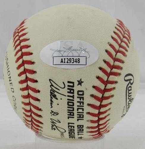 Уили Маккови Подписа Автограф Rawlings Baseball JSA AI29348 - Бейзболни Топки С Автографи