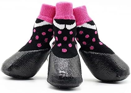 LEPSJGC Външни непромокаеми нескользящие обувки С подметки под формата на лапи на животното Small Large (Цвят: D, код размера: 4)