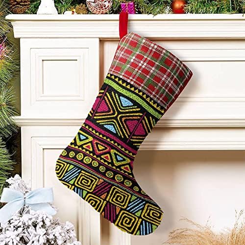 Чорапи за Коледните Празници с Ацтекским Модел И Пайети, Обръщане на Магически Състав, което променя Цвета си, за Коледната