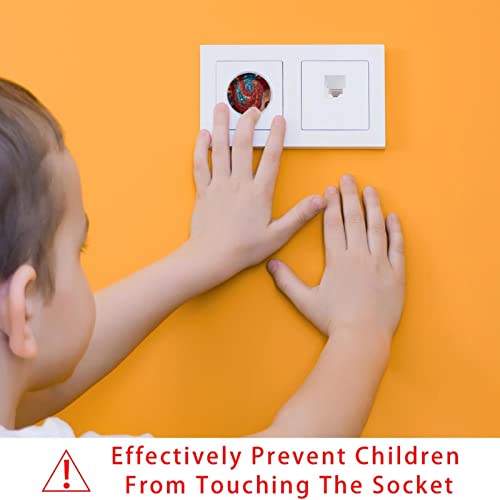 24 Опаковки на Защитени от деца Електрически Защитни Капачки За защита от деца Капачки За контакти С Шарките на Червения Октопод