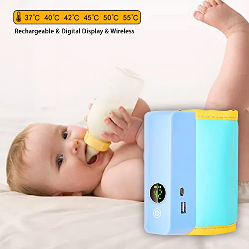 Преносима гореща вода чанта за бебешки бутилки, Безжична Топло за вода за майчиното мляко и млечни смеси с LCD дисплей, прецизен