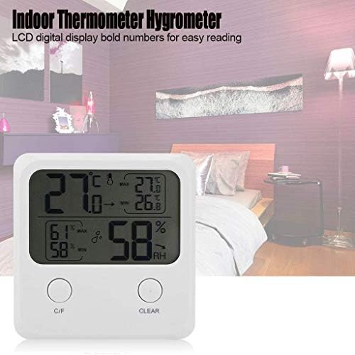 Стаен термометър WDBBY, дигитален влагомер, стаен термометър, измерване на влажността в помещението с рядка екран
