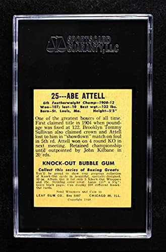 1948 Лист № 25 Абе Аттелл (пощенска Картичка) SGC SGC 5.50