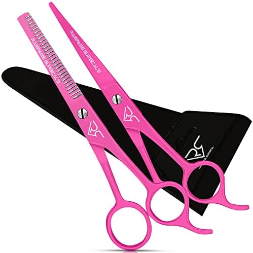 Професионални фризьорски ножици 6,5 Цолови Розови Ножица За Подстригване на коса, Японски Салонные Фризьорски ножици От Неръждаема