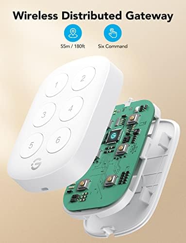 6-бутон сензор Govee Life Wireless Mini Smart, Групово управление на Неограничен брой устройства, Универсален бутон за управление,