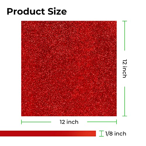 Акрилни листове xTool, 12 x 12 Прозрачен лист с червен Блясък с дебелина 1/8 инча, състоящ се от 2 Части-Прозрачна Ариловый