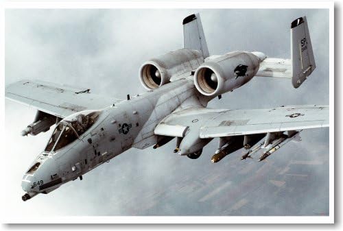 Военновъздушни сили A-10 Thunderbolt Warthog - НОВ Военен Плакат на военновъздушните сили на САЩ