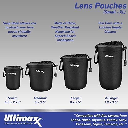 Комплект обективи Ultimaxx Essential Tamron 50-400 mm f / 4,5-6,3 (с впръскване на стена) - Включва: комплект защитни филтри от 3 теми (UV,