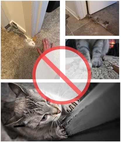 Протектор на отвора на вратата за Котешки килим, Ограничител на драскотини върху килима, Предотвратяване на Белези котки, H-тип,