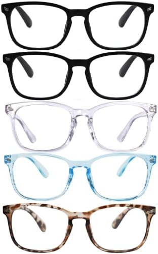 Очила Essentials Унисекс с синьото и защита от UV400 (5 чифта)