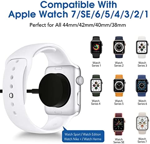 Кабела на зарядното устройство, USB C за часа, Съвместим с Apple Watch Серия SE2/8/7/6/5/4/3/2/1/ SE, Зарядно устройство за магнитни часа,