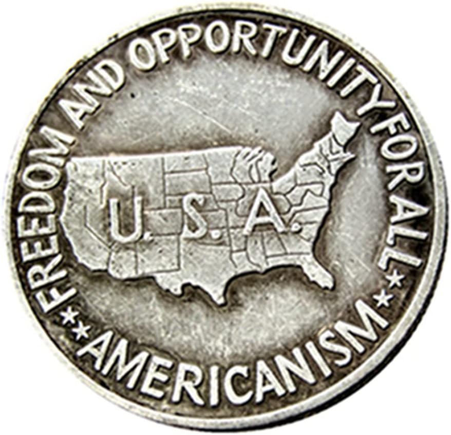 Възпоменателна Монета в Полдоллара САЩ 1952 г. в Чуждестранна Репродукции Със Сребърно покритие Източник