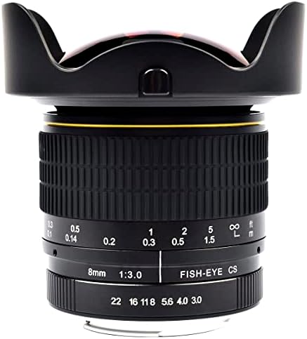 [Update] Асферический обектив Lightdow 8 mm f /3,0 MC Рибешко око за Фотоапарат Nikon D500 D3200 D3300 D3400 D5200 D5300 D5500 D5600