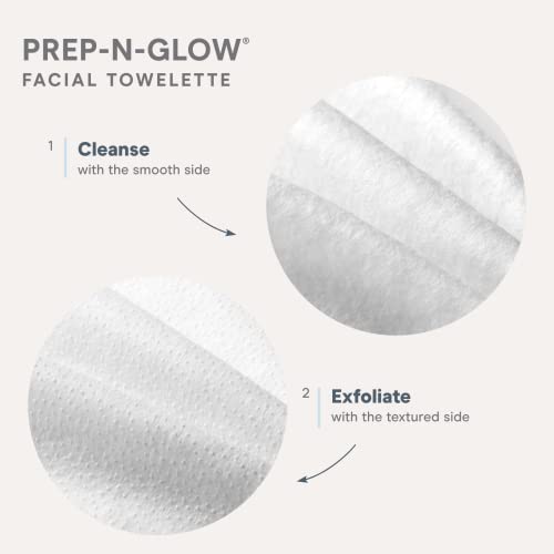Кърпа за лице NuFACE Подготовка-N-Glow – Ексфолиращи и хидратиращи кърпички за лице (5 опаковки)