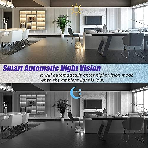 2023 Обновен детектор на звука движението на фотоапарата WiFi 1080P за домашния офис, помещение за помещения с нощно виждане - Автомобилни